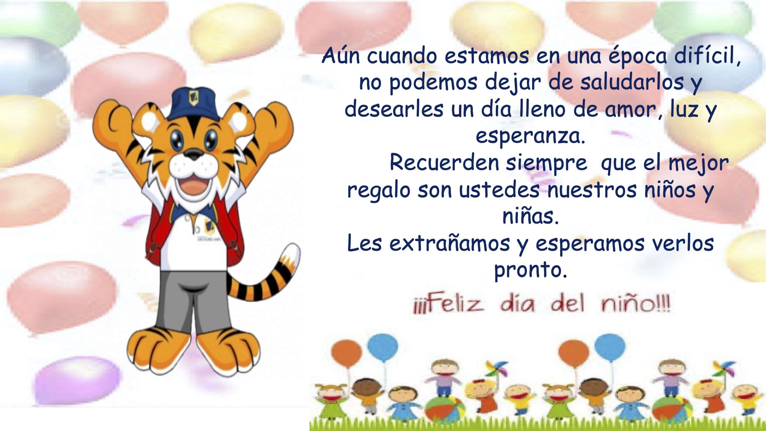 Feliz día del niño