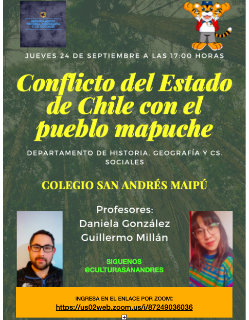 Conflicto del Estado de Chile con el Pueblo Mapuche: 24 Septiembre – 5PM